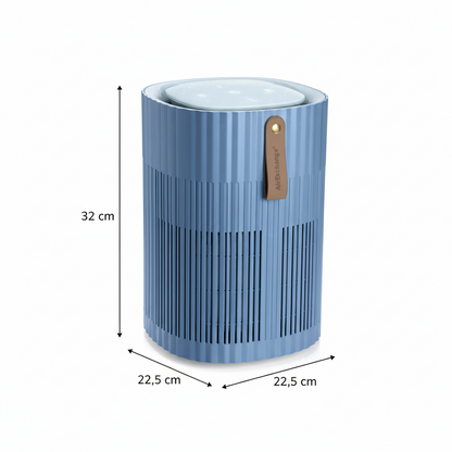 Luchtreiniger Hepa Slaapkamer - AirExchange 150-T staalblauw - Tot 40m² - Fluisterstil