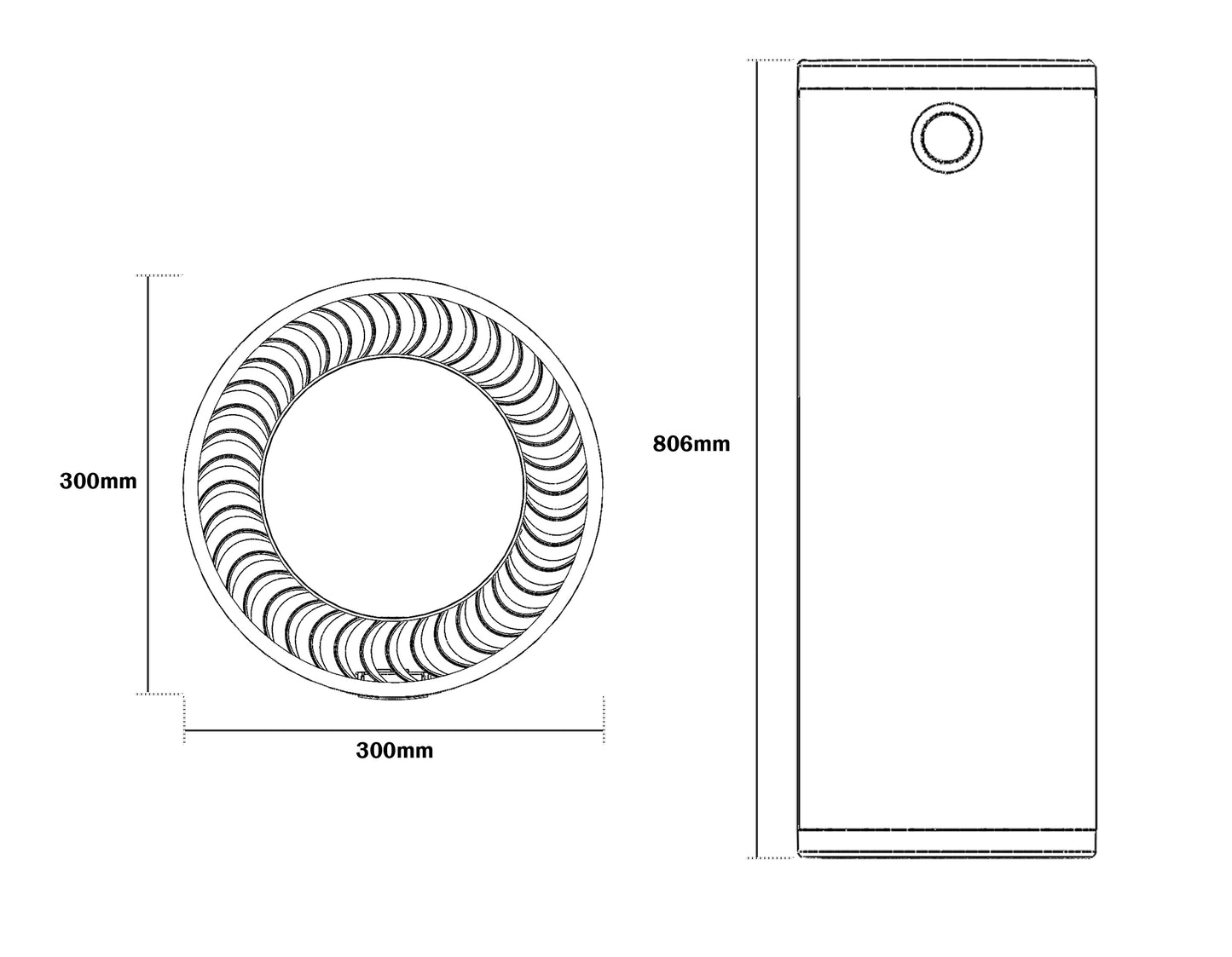 Luchtreiniger Hepa 14 - AirExchange 600-T Wit -Krachtige Vortex - Fluisterstil