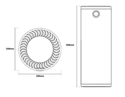 Luchtreiniger Hepa 14 - AirExchange 600-T Wit -Krachtige Vortex - Fluisterstil