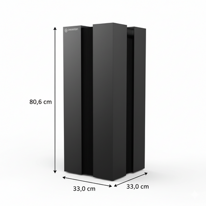Luchtreiniger Hepa 14 - AirExchange 750-T Zwart - Zeer Krachtig Tot 120 m²