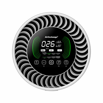 Luchtreiniger Hepa 14 - AirExchange 600-T Wit -Krachtige Vortex - Fluisterstil