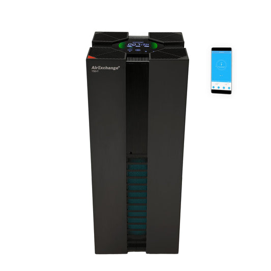 Luchtreiniger Hepa 14 - AirExchange 750-T Zwart - Zeer Krachtig Tot 120 m²