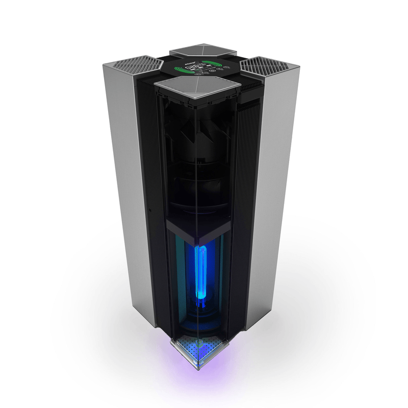 Luchtreiniger Hepa 14 - AirExchange 750-T Zwart - Zeer Krachtig Tot 120 m²