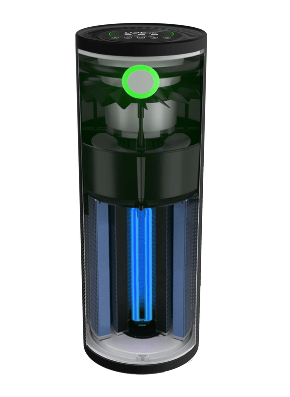 Luchtreiniger Hepa 14 - AirExchange 600-T Zwart -Krachtige Vortex - Fluisterstil