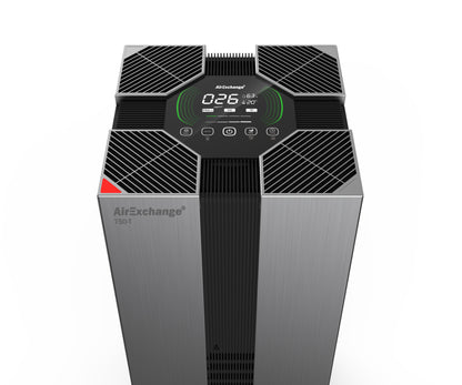 Luchtreiniger Hepa 14 - AirExchange 750-T Zwart - Zeer Krachtig Tot 120 m²